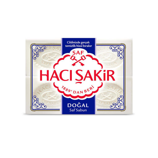 Hacı Şakir Doğal Beyaz Kalıp Sabun 4X150 Gr nin resmi