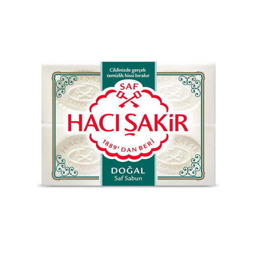 Hacı Şakir Doğal Beyaz Kalıp Sabun 4X200 Gr nin resmi