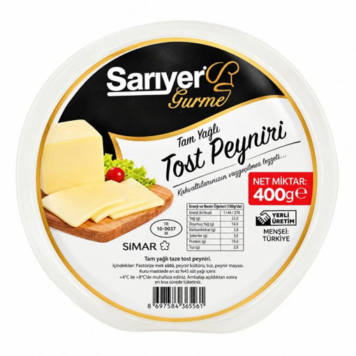 Sarıyer Gurme Taze Kaşar Peyniri 400 Gr nin resmi