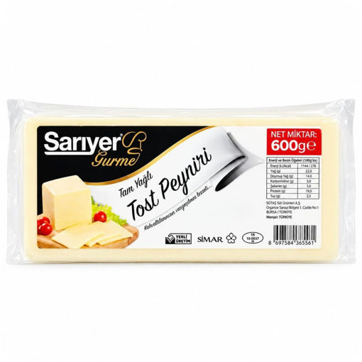 Sarıyer Gurme Taze Kaşar Peyniri 600 Gr nin resmi