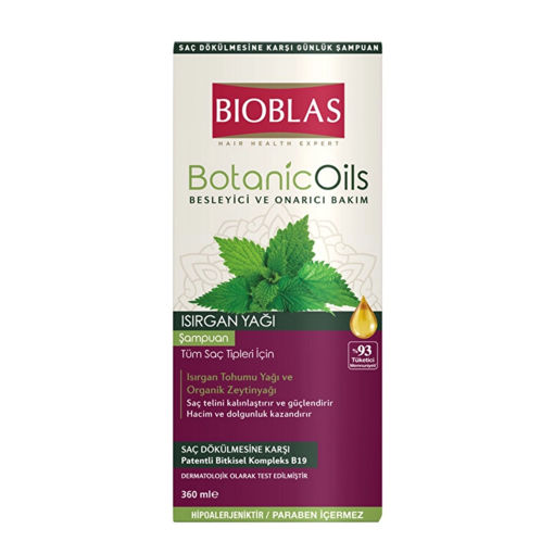 Bioblas Botanic Oils Isırgan Yağlı Şampuan 360 Ml nin resmi
