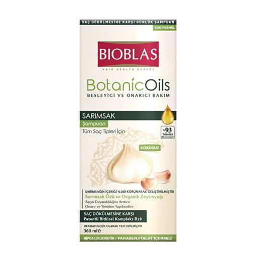 Bioblas Botanic Oils Sarımsak Şampuanı 360 Ml nin resmi