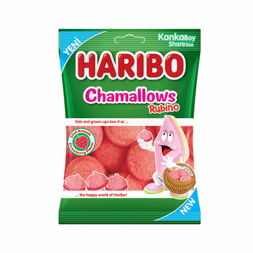 Haribo Rubino Çilek Aromalı Marshmallow 70 Gr nin resmi