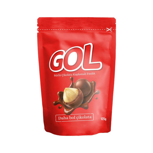 Gol Sütlü Çikolata Kaplamalı Fındık Draje 125 Gr nin resmi