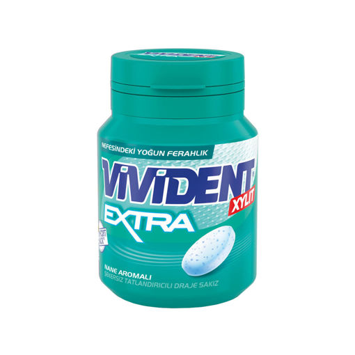 Vivident Draje Sakız Extra Bottle 67 Gr nin resmi