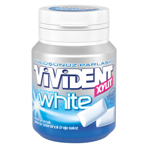 Vivident White Karbonatlı Draje Sakız 67 Gr nin resmi