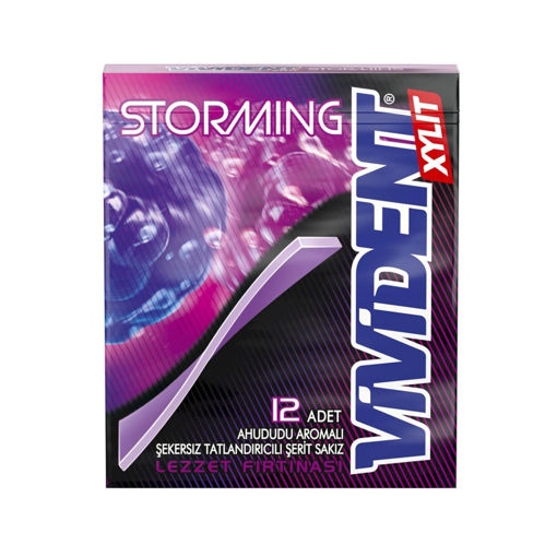 Vivident Storming Ahududu Aromalı Sakız 33 Gr nin resmi