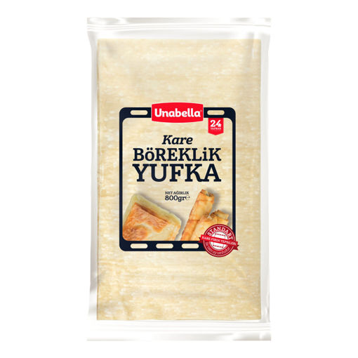 Unabella Kare Böreklik Yufka 24 Yaprak 800 Gr nin resmi