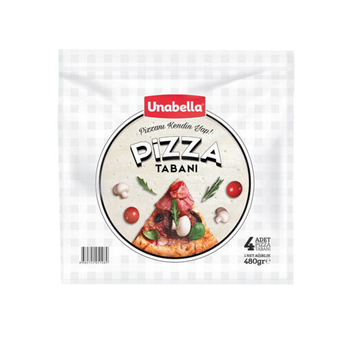Unabella Pizza Tabanı 4'lü 480 Gr nin resmi