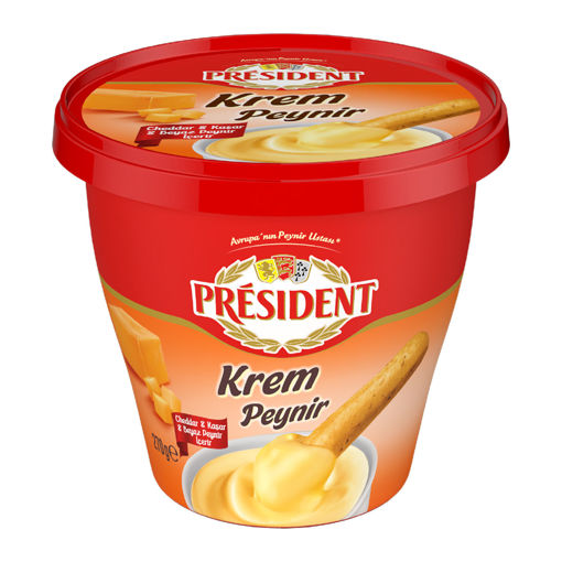 President Cheddarlı Krem Peynir 270 Gr nin resmi
