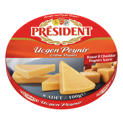 President Cheddarlı Üçgen Peynir 100 Gr nin resmi
