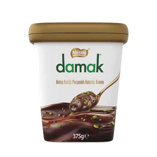 Nestle Damak Antep Fıstığı Parçalı Kakaolu Krema 375 Gr nin resmi