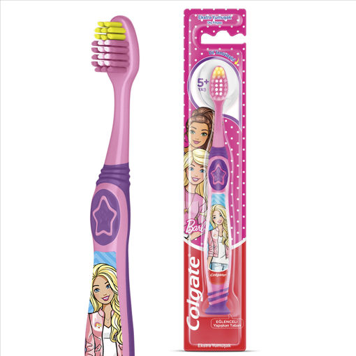 Colgate Barbie Batman 5+ Yaş Ekstra Yumuşak Çocuk Diş Fırçası nin resmi