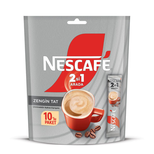 Nescafe 2si1 Arada 10 x 10 Gr nin resmi