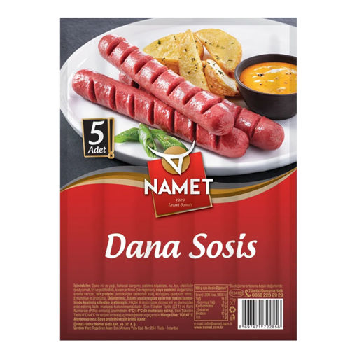 Namet Dana Sosis 5'Li 210 Gr nin resmi