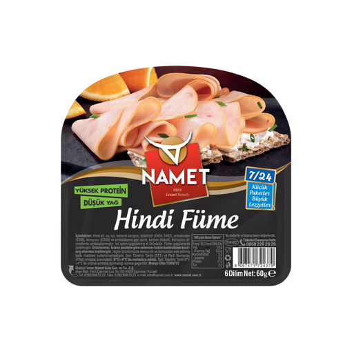 Namet Hindi Füme 7/24 60 Gr nin resmi